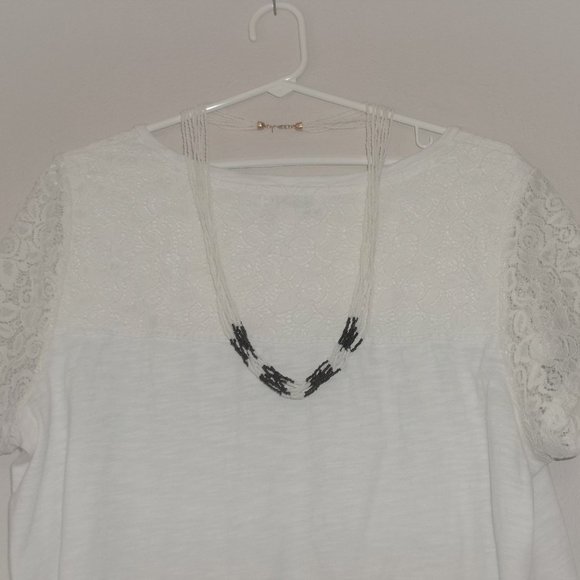 Pre-owned, Necklace, Monet Necklace, Black and White Necklace, Seed Bead 7747 - Picture 3 of 7